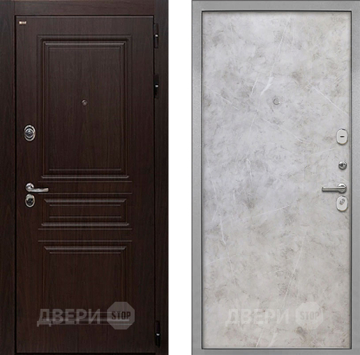 Входная металлическая Дверь Интекрон (INTECRON) Брайтон Тиковое Дерево Гладкая Мрамор светлый в Старой Купавне