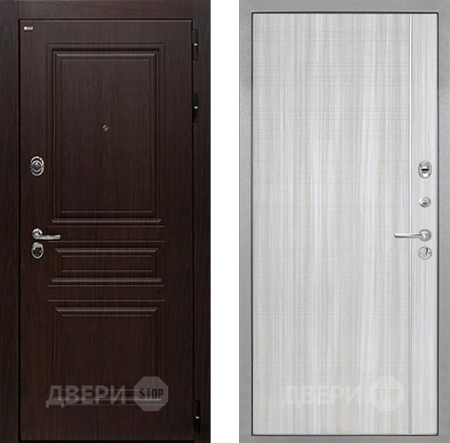 Дверь Интекрон (INTECRON) Брайтон Тиковое Дерево В-07 с молдингом Сандал белый в Старой Купавне