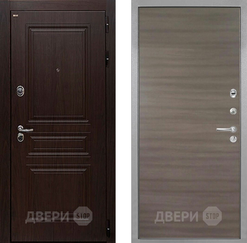 Входная металлическая Дверь Интекрон (INTECRON) Брайтон Тиковое Дерево Гладкая Дуб тоскано поперечный в Старой Купавне