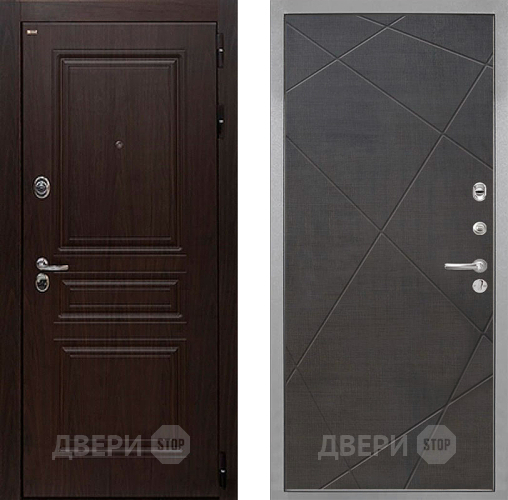 Входная металлическая Дверь Интекрон (INTECRON) Брайтон Тиковое Дерево Лучи-М Венге распил кофе в Старой Купавне