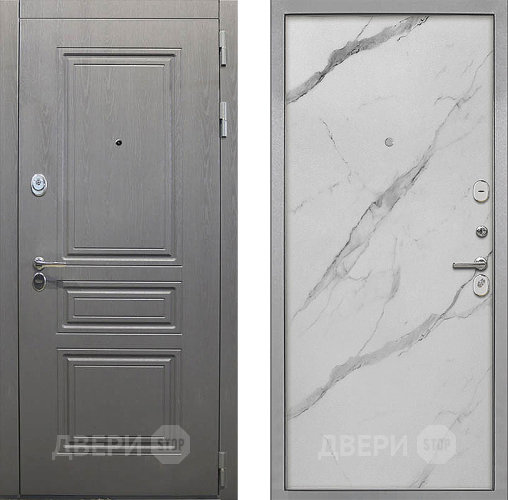 Дверь Интекрон (INTECRON) Брайтон Графит Гладкая Мрамор натуральный арктик в Старой Купавне