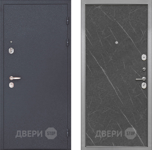 Входная металлическая Дверь Интекрон (INTECRON) Колизей Гладкая Гранит лава оникс в Старой Купавне