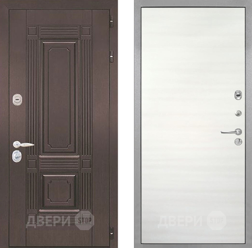 Входная металлическая Дверь Интекрон (INTECRON) Италия Гладкая Дуб сильвер поперечный в Старой Купавне