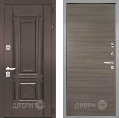 Входная металлическая Дверь Интекрон (INTECRON) Италия Гладкая Дуб тоскано поперечный в Старой Купавне