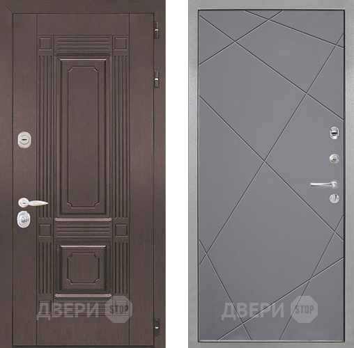 Входная металлическая Дверь Интекрон (INTECRON) Италия Лучи-М Графит софт в Старой Купавне