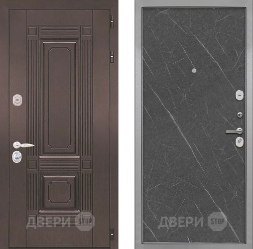 Входная металлическая Дверь Интекрон (INTECRON) Италия Гладкая Гранит лава оникс в Старой Купавне