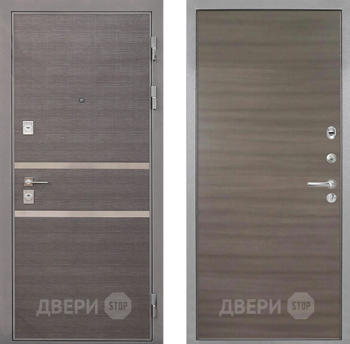 Входная металлическая Дверь Интекрон (INTECRON) Неаполь Гладкая Дуб тоскано поперечный в Старой Купавне