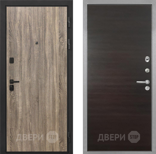 Дверь Интекрон (INTECRON) Профит Black Дуб Турин Гладкая Эковенге поперечный в Старой Купавне