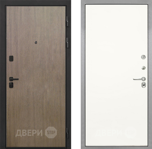 Входная металлическая Дверь Интекрон (INTECRON) Профит Black Венге Коричневый Гладкая Слоновая кость в Старой Купавне