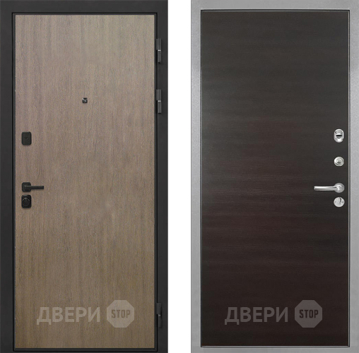 Входная металлическая Дверь Интекрон (INTECRON) Профит Black Венге Коричневый Гладкая Эковенге поперечный в Старой Купавне