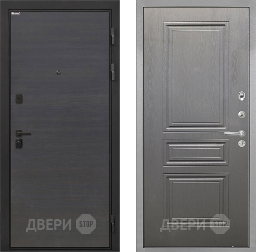 Входная металлическая Дверь Интекрон (INTECRON) Профит Black Эковенге ФЛ-243 Графит вуд дуб в Старой Купавне