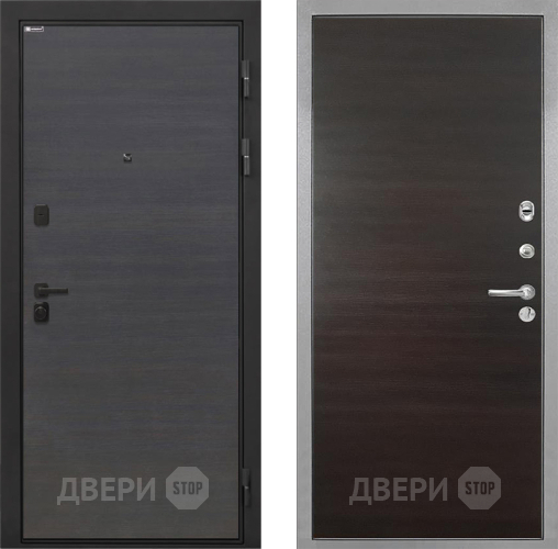 Входная металлическая Дверь Интекрон (INTECRON) Профит Black Эковенге Гладкая Эковенге поперечный в Старой Купавне