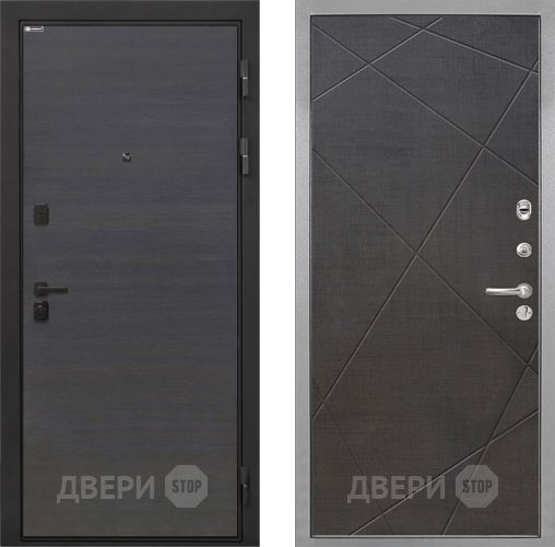 Дверь Интекрон (INTECRON) Профит Black Эковенге Лучи-М Венге распил кофе в Старой Купавне