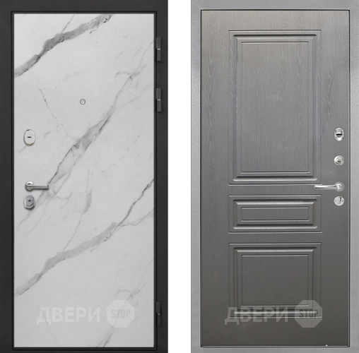 Дверь Интекрон (INTECRON) Гектор Мрамор Арктик ФЛ-243 Графит вуд дуб в Старой Купавне