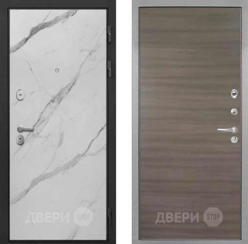 Дверь Интекрон (INTECRON) Гектор Мрамор Арктик Гладкая Дуб тоскано поперечный в Старой Купавне