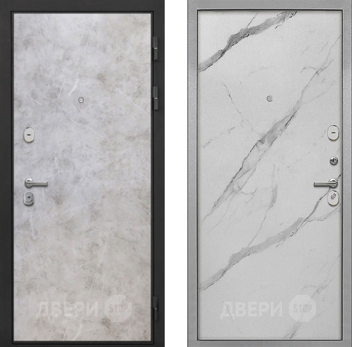 Входная металлическая Дверь Интекрон (INTECRON) Гектор Мрамор Светлый Гладкая Мрамор натуральный арктик в Старой Купавне