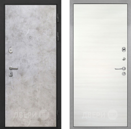 Входная металлическая Дверь Интекрон (INTECRON) Гектор Мрамор Светлый Гладкая Дуб сильвер поперечный в Старой Купавне