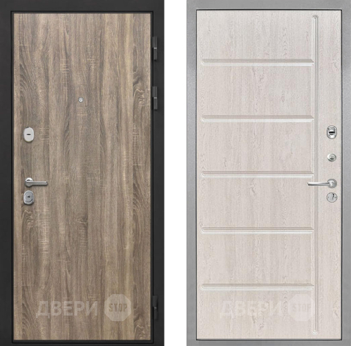 Входная металлическая Дверь Интекрон (INTECRON) Гектор Дуб Турин ФЛ-102 Сосна белая в Старой Купавне