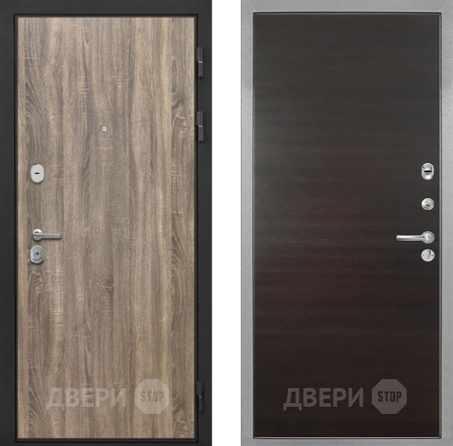 Входная металлическая Дверь Интекрон (INTECRON) Гектор Дуб Турин Гладкая Эковенге поперечный в Старой Купавне