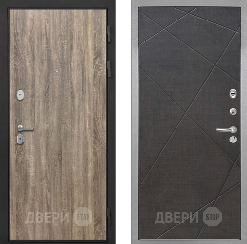 Входная металлическая Дверь Интекрон (INTECRON) Гектор Дуб Турин Лучи-М Венге распил кофе в Старой Купавне