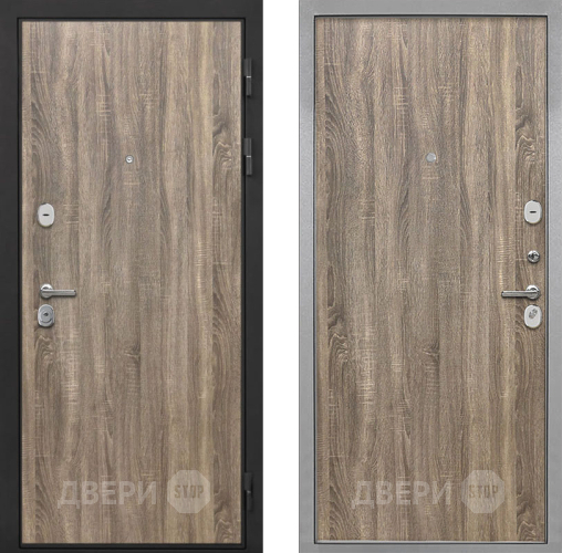 Входная металлическая Дверь Интекрон (INTECRON) Гектор Дуб Турин Гладкая Дуб турин в Старой Купавне