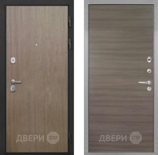 Входная металлическая Дверь Интекрон (INTECRON) Гектор Венге Коричневый Гладкая Дуб тоскано поперечный в Старой Купавне