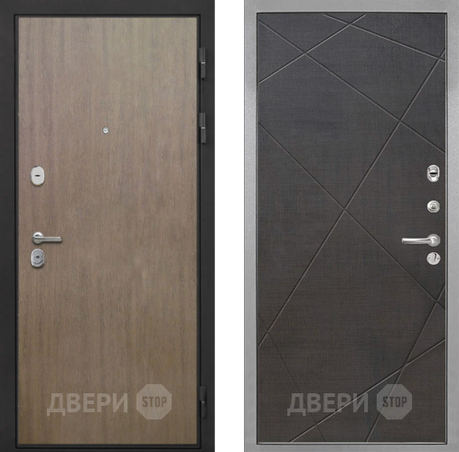 Входная металлическая Дверь Интекрон (INTECRON) Гектор Венге Коричневый Лучи-М Венге распил кофе в Старой Купавне