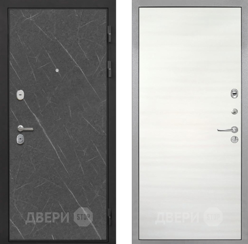 Входная металлическая Дверь Интекрон (INTECRON) Гектор Гранит Лава Оникс Гладкая Дуб сильвер поперечный в Старой Купавне