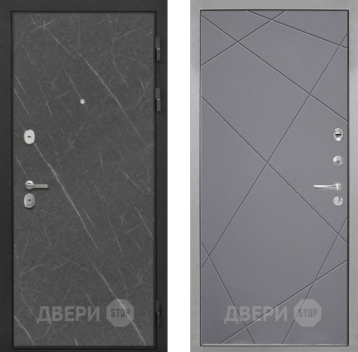 Входная металлическая Дверь Интекрон (INTECRON) Гектор Гранит Лава Оникс Лучи-М Графит софт в Старой Купавне