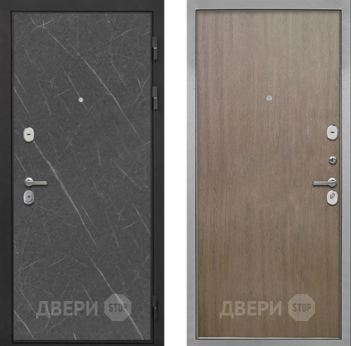 Входная металлическая Дверь Интекрон (INTECRON) Гектор Гранит Лава Оникс Гладкая шпон Венге коричневый в Старой Купавне