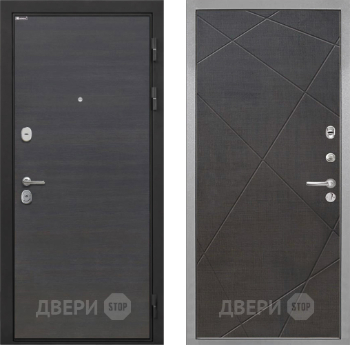 Входная металлическая Дверь Интекрон (INTECRON) Гектор Эковенге Лучи-М Венге распил кофе в Старой Купавне