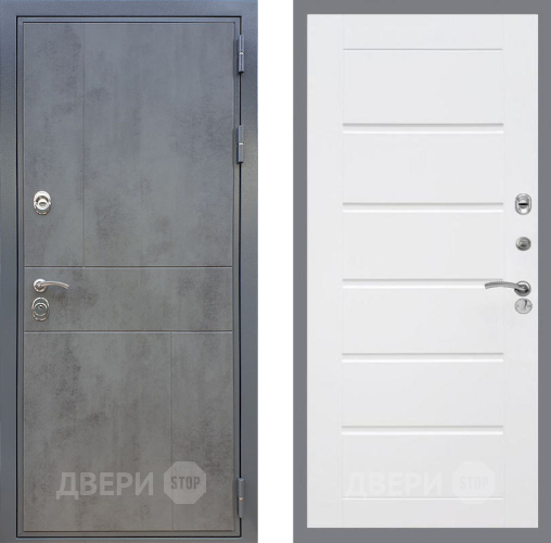 Входная металлическая Дверь Рекс (REX) ФЛ-290 Сити Белый ясень в Старой Купавне