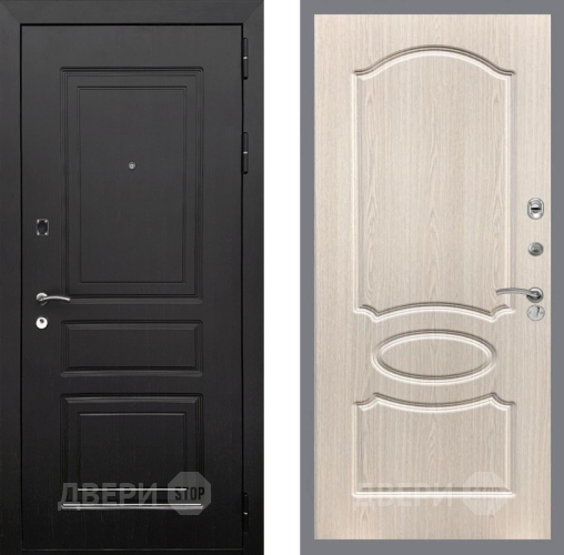 Входная металлическая Дверь Рекс (REX) 6 Венге FL-128 Беленый дуб в Старой Купавне