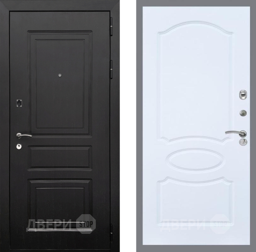 Входная металлическая Дверь Рекс (REX) 6 Венге FL-128 Силк Сноу в Старой Купавне