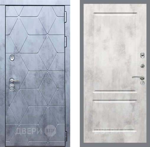 Входная металлическая Дверь Рекс (REX) 28 FL-117 Бетон светлый в Старой Купавне