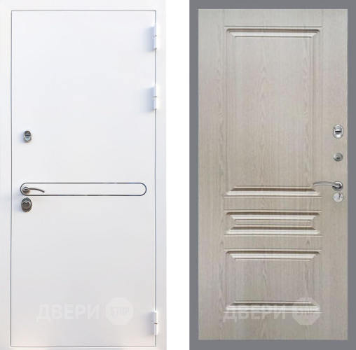 Входная металлическая Дверь Рекс (REX) 27 FL-243 Беленый дуб в Старой Купавне