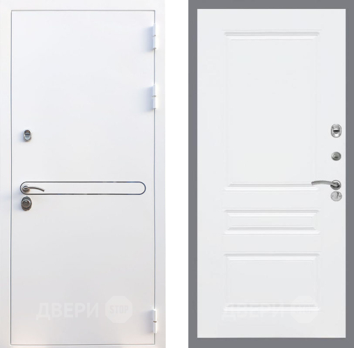 Входная металлическая Дверь Рекс (REX) 27 FL-243 Силк Сноу в Старой Купавне