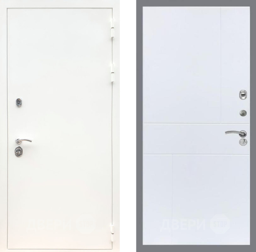 Дверь Рекс (REX) 5 Белая Шагрень FL-290 Силк Сноу в Старой Купавне