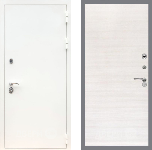 Входная металлическая Дверь Рекс (REX) 5 Белая Шагрень GL Акация в Старой Купавне