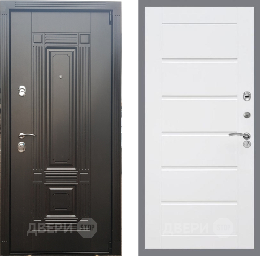 Входная металлическая Дверь Рекс (REX) 9 Сити Белый ясень в Старой Купавне