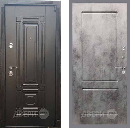 Входная металлическая Дверь Рекс (REX) 9 FL-117 Бетон темный в Старой Купавне