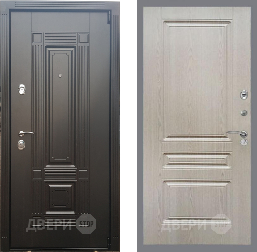 Входная металлическая Дверь Рекс (REX) 9 FL-243 Беленый дуб в Старой Купавне