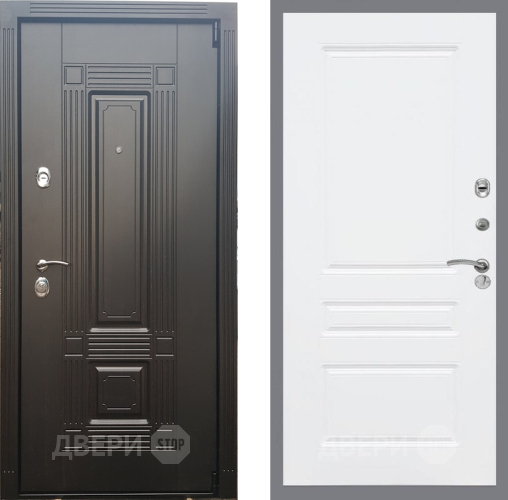 Входная металлическая Дверь Рекс (REX) 9 FL-243 Силк Сноу в Старой Купавне