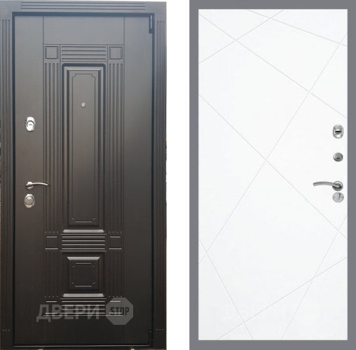 Входная металлическая Дверь Рекс (REX) 9 FL-291 Силк Сноу в Старой Купавне