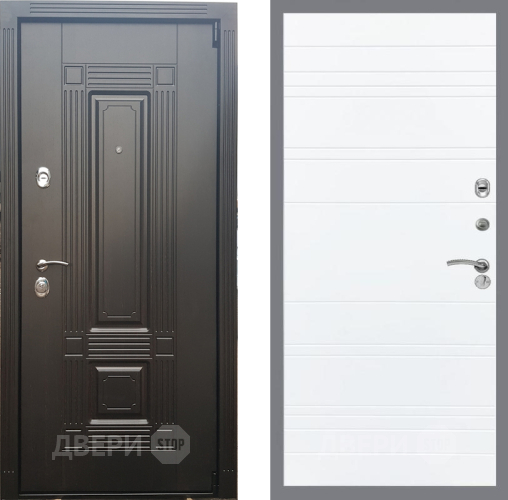 Входная металлическая Дверь Рекс (REX) 9 Line Силк Сноу в Старой Купавне