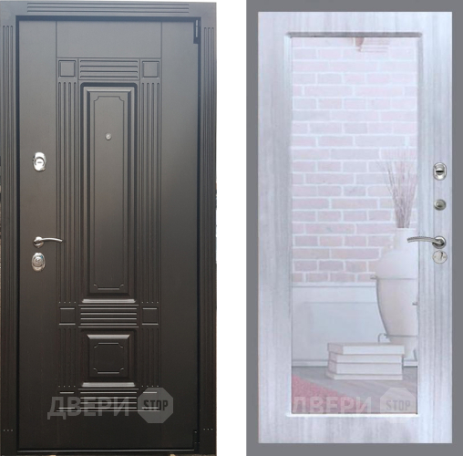 Дверь Рекс (REX) 9 Зеркало Пастораль Сандал белый в Старой Купавне