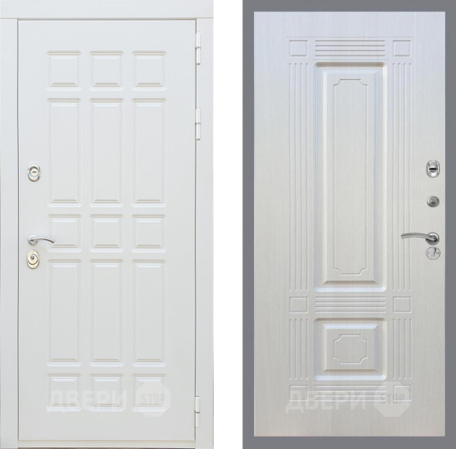 Входная металлическая Дверь Рекс (REX) 8 Силк Сноу FL-2 Лиственница беж в Старой Купавне