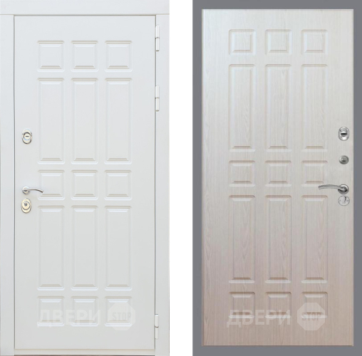 Дверь Рекс (REX) 8 Силк Сноу FL-33 Беленый дуб в Старой Купавне