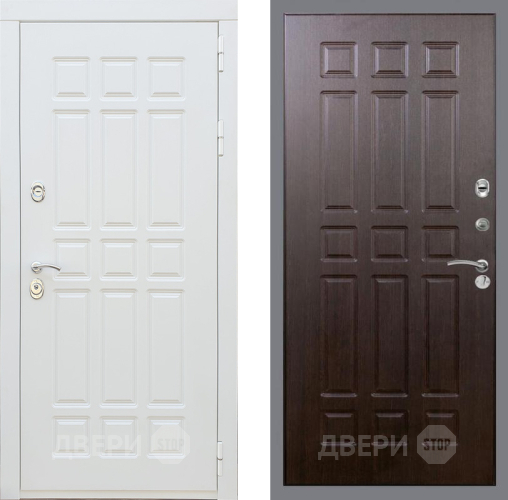 Входная металлическая Дверь Рекс (REX) 8 Силк Сноу FL-33 Венге в Старой Купавне