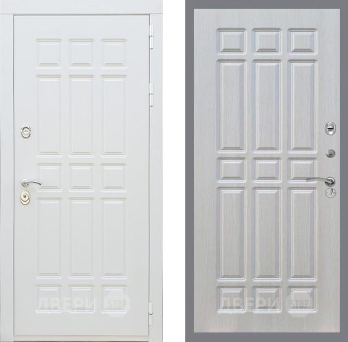 Входная металлическая Дверь Рекс (REX) 8 Силк Сноу FL-33 Лиственница беж в Старой Купавне